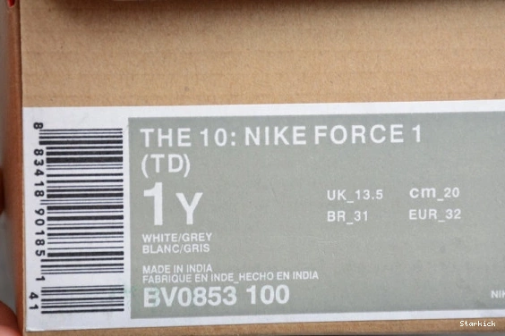 BV0853-100 white(TD) Force O-W Low 1 Air Nike 1006